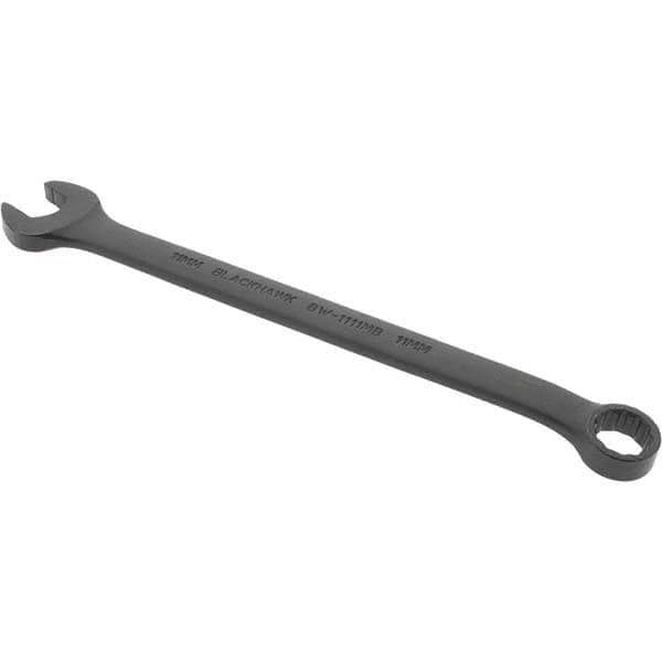 Blackhawk by Proto - 11mm 12 Point Offset Combination Wrench - 15° Offset Angle, 6-81/89" OAL, Steel, Black Finish - Eagle Tool & Supply