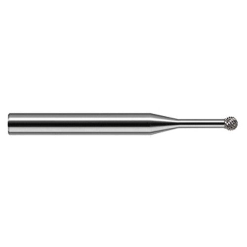 Undercutting End Mills - 0.0470″ (3/64″) Cutter Diameter × 0.1560″ (5/32″) Neck Length × 270° Carbide Deburring Undercut End Mill, 12 RH Teeth, 10 LH Teeth - Exact Industrial Supply