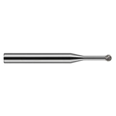 Undercutting End Mills - 0.2500″ (1/4″) Cutter Diameter × 0.3750″ (3/8″) Neck Length × 270° Carbide Deburring Undercut End Mill, 16 RH Teeth, 13 LH Teeth