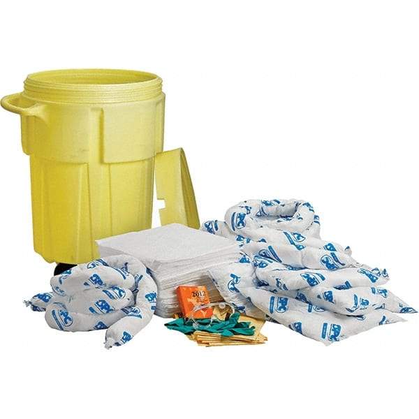 Brady SPC Sorbents - 38 Gal Capacity Oil Only Spill Kit - 55 Gal Polyethylene Drum - Eagle Tool & Supply