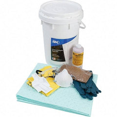 Brady SPC Sorbents - 9 Gal Capacity Hazardous Materials Spill Kit - 6.5 Gal Polyethylene Bucket - Eagle Tool & Supply