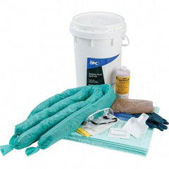 Brady SPC Sorbents - 9 Gal Capacity Hazardous Materials Spill Kit - 6.5 Gal Polyethylene Bucket - Eagle Tool & Supply