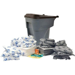 Brady SPC Sorbents - 65 Gal Capacity Oil Only & Universal Spill Kit - 65 Gal Polyethylene Drum - Eagle Tool & Supply