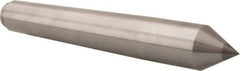 Riten - 1.289" Head Diam, Carbide-Tipped Steel Standard Point Solid Dead Center - B&S 10 Brown & Sharpe Taper, 1.289" Point Diam, 2-1/4" Point Length, 8-9/16" OAL - Eagle Tool & Supply