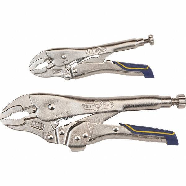 Irwin - Locking Pliers Plier Type: Locking Pliers Jaw Style: Long Nose; Curved - Eagle Tool & Supply