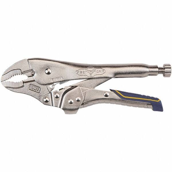 Irwin - Locking Pliers Plier Type: Locking Pliers Jaw Style: Long Nose Curved w/Wire Cutter - Eagle Tool & Supply