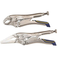 Irwin - Locking Pliers Plier Type: Locking Pliers Jaw Style: Long Nose; Curved - Eagle Tool & Supply