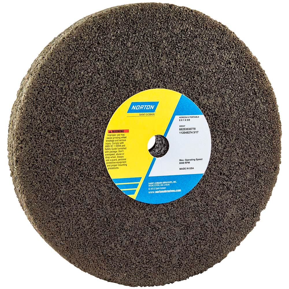 Norton - Tool & Cutter Grinding Wheels Wheel Type: Type 1 Wheel Diameter (Inch): 8 - Eagle Tool & Supply