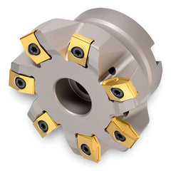 Indexable High-Feed Face Mills; Minimum Cutting Diameter: 1.9010 in; Maximum Cutting Diameter: 2.5000 in; Maximum Depth Of Cut: 0.0580 in; Arbor Hole Diameter (mm): 0.75; Compatible Insert Size Code: 324; Maximum Ramping Angle: 2.1  ™; Series: 8G6A; Cutte