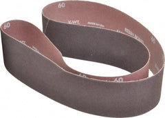 Norton - 2-1/2" Wide x 48" OAL, 60 Grit, Aluminum Oxide Abrasive Belt - Aluminum Oxide, Medium, Coated, X Weighted Cloth Backing, Series R228 - Eagle Tool & Supply