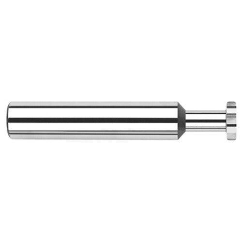 0.1870″ (3/16″) Cutter Diameter × 0.0100″ Radius × 0.1250″ (1/8″) Width × 0.2810″ (9/32″) Neck Length Carbide Corner Radius Standard Keyseat Cutter, 6 Flutes - Exact Industrial Supply