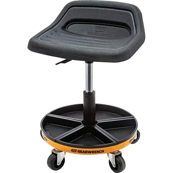 GearWrench - Swivel & Adjustable Stools Type: Tractor Seat Base Type: Mobile Wheel Base - Eagle Tool & Supply