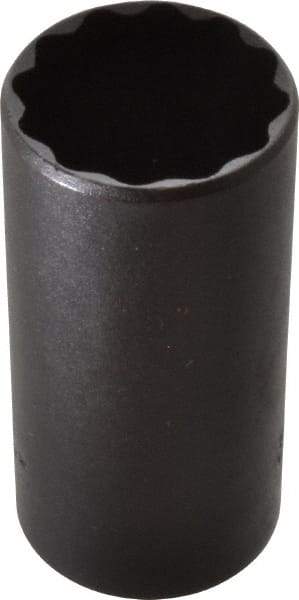 Proto - 1-1/4", 1/2" Drive, Deep Hand Socket - 12 Points, 3-1/4" OAL, Alloy Steel, Black Finish - Eagle Tool & Supply