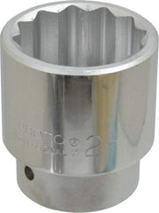 Proto - 2", 1" Drive, Standard Hand Socket - 12 Points, 3-7/16" OAL, Chrome Finish - Eagle Tool & Supply