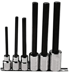 Proto - 6 Piece 1/2" Drive Inch Hex Bit Socket Set - 1/4 to 5/8" Hex - Eagle Tool & Supply