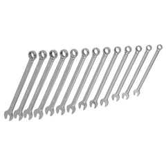 Wrench Sets; Set Type: Combination Wrench; System Of Measurement: Metric; Container Type: None; Wrench Size: 8 mm; 20 mm; Material: Steel; Finish: Chrome-Plated; Overall Length: 14 in; Non-sparking: No; Corrosion-resistant: No; Ratcheting: No; Head Type: