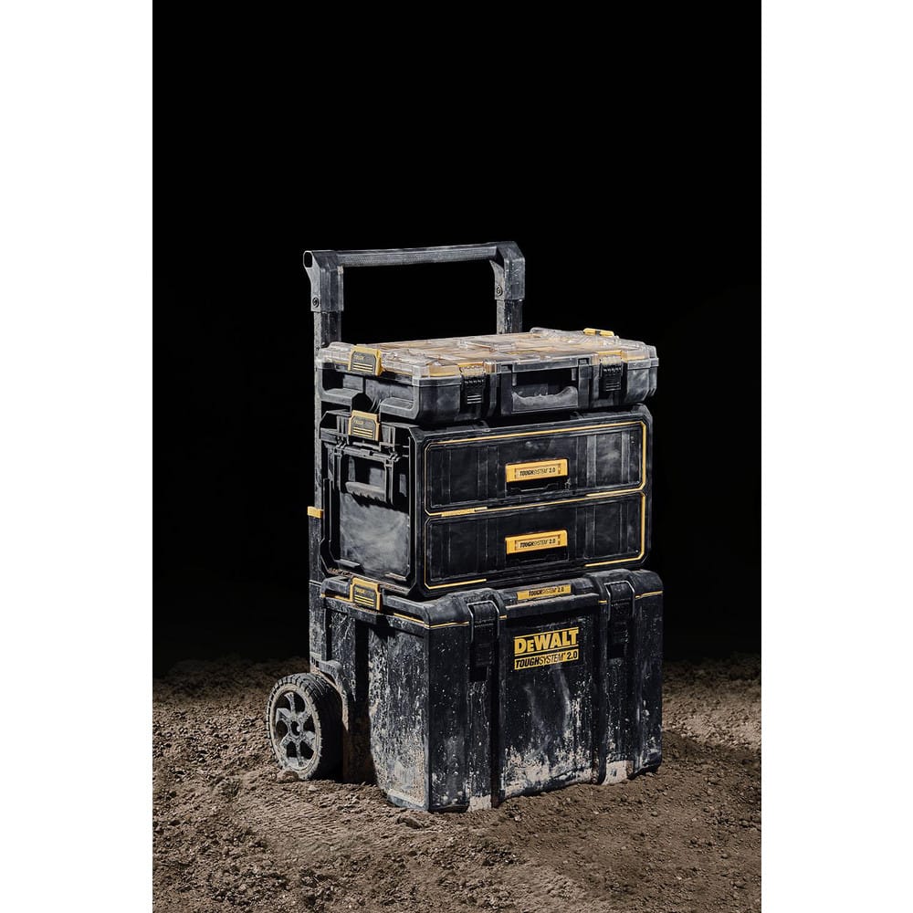 Tool Boxes, Cases & Chests; Type: Tool Box; Material: Plastic; Color: Black; Material Family: Plastic; Handle Type: Recessed; Inside Depth: 21.75; Inside Length: 21.7500; Inside Width: 12.6250