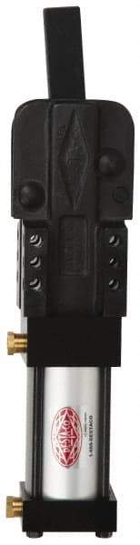 De-Sta-Co - 5,000 Lb Inner Hold Capacity, Vert Mount, Air Power Hold-Down Toggle Clamp - 3/8 NPT Port, 307.85mm Height Under Bar - Eagle Tool & Supply