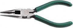 SK - 6-1/2" OAL, 3-1/2" Jaw Length x 5/8" Jaw Width, Long Nose Side Cutting Chain Nose Pliers - Eagle Tool & Supply