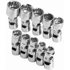 SK - 1/4" Drive Standard Socket Set - 5 to 14mm, Metric Measurement Standard - Eagle Tool & Supply