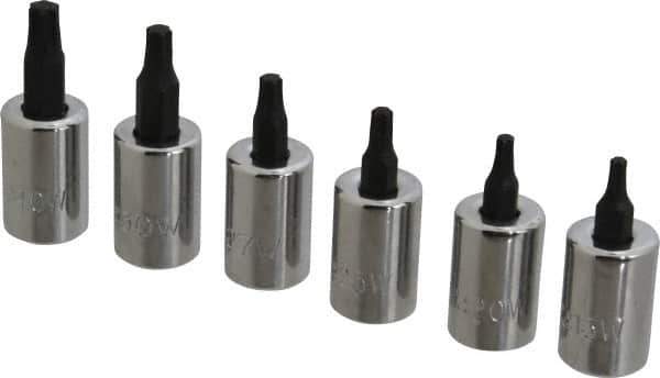 Proto - 6 Piece 3/8" Drive Torx Bit Socket Set - T15 to T40 Torx - Eagle Tool & Supply