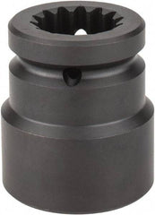Proto - #5 Spline Drive, 1-5/8" Socket, Impact Socket - 6 Points, 3-5/8" OAL - Eagle Tool & Supply