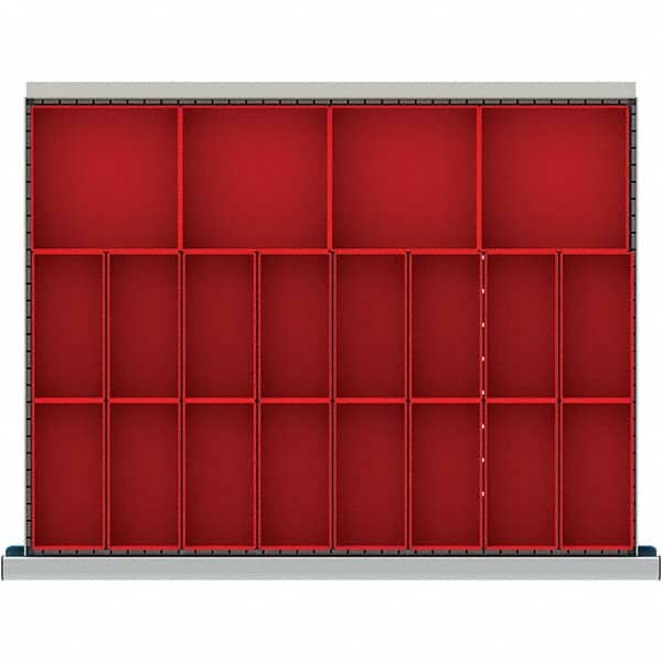 LISTA - 20-Compartment Drawer Divider Layout for 3.15" High Drawers - Eagle Tool & Supply