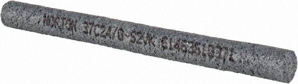 Norton - 24 Grit Silicon Carbide Round Dressing Stick - 6 x 1/2, Very Coarse Grade, Vitrified Bond - Eagle Tool & Supply