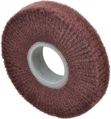 3M - 6" Diam Aluminum Oxide Finishing Flap Wheel - 2" Hole, 1" Wide, Density 5, Nonwoven, Fine Grade, 3,400 Max RPM - Eagle Tool & Supply