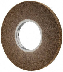 3M - 12" Diam Aluminum Oxide Cutting, Polishing Flap Wheel - 5" Hole, 1" Wide, Density 7, Nonwoven, Medium Grade, 2,700 Max RPM - Eagle Tool & Supply