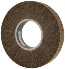 3M - 12" Diam Aluminum Oxide Cutting, Polishing Flap Wheel - 5" Hole, 2" Wide, Density 7, Nonwoven, Medium Grade, 3,400 Max RPM - Eagle Tool & Supply