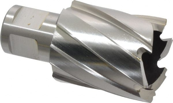 Hougen - 1-1/4" Diam x 1" Deep High Speed Steel Annular Cutter - Eagle Tool & Supply