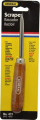 General - Hand Deburring Triangle Tool - Steel Blade, Hole Chamfering - Eagle Tool & Supply