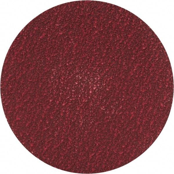 Norton - 3" Disc Diam, 80 Grit, Ceramic Alumina Quick Change Disc - Type R Attaching System, Coated, Red, Medium Grade, 20,000 RPM, R983 Series - Eagle Tool & Supply