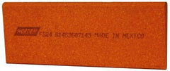 Norton - 4-1/2" Long x 1-3/4" Diam x 1/4" Thick, Aluminum Oxide Sharpening Stone - Round Edge Slip, Fine Grade - Eagle Tool & Supply