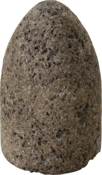 Norton - Type 16, 1-1/2" Max Diam, 2-1/2" Head Thickness, 24 Grit Cone - Aluminum Oxide, Very Coarse Grade, 3/8-24 Shank Thread - Eagle Tool & Supply