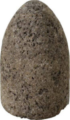 Norton - Type 16, 1-1/2" Max Diam, 2-1/2" Head Thickness, 24 Grit Cone - Aluminum Oxide, Very Coarse Grade, 3/8-24 Shank Thread - Eagle Tool & Supply