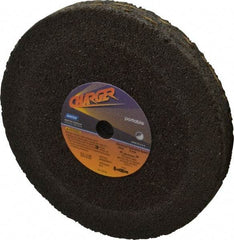 Norton - 8" Diam x 5/8" Hole x 1" Thick, Q Hardness, 16 Grit Surface Grinding Wheel - Zirconia Alumina/Silicon Carbide Blend, Type 1, Very Coarse Grade, 6,000 Max RPM, No Recess - Eagle Tool & Supply