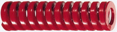 Dayton Lamina - 1-1/2" Hole Diam, 3/4" Rod Diam, 4" Free Length, Red Die Spring - 90.6 Lb Max Deflection, 1.2" Max Deflection, Heavy Duty, Chromium Vanadium Steel - Eagle Tool & Supply