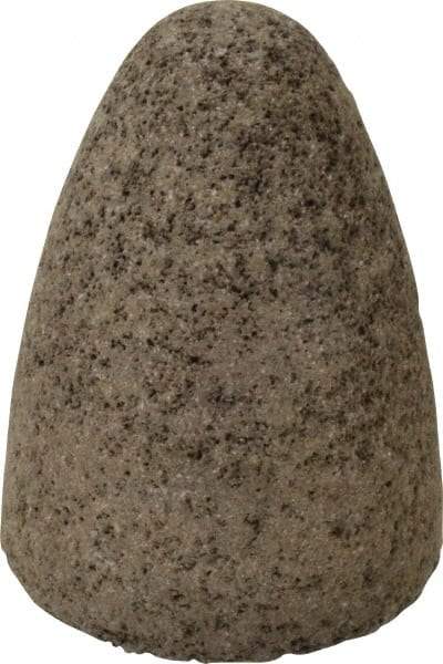 Norton - Type 16, 2-3/4" Max Diam, 3-1/2" Head Thickness, 24 Grit Cone - Aluminum Oxide, Very Coarse Grade, 5/8-11 Shank Thread - Eagle Tool & Supply