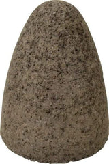 Norton - Type 16, 2-3/4" Max Diam, 3-1/2" Head Thickness, 24 Grit Cone - Aluminum Oxide, Very Coarse Grade, 5/8-11 Shank Thread - Eagle Tool & Supply