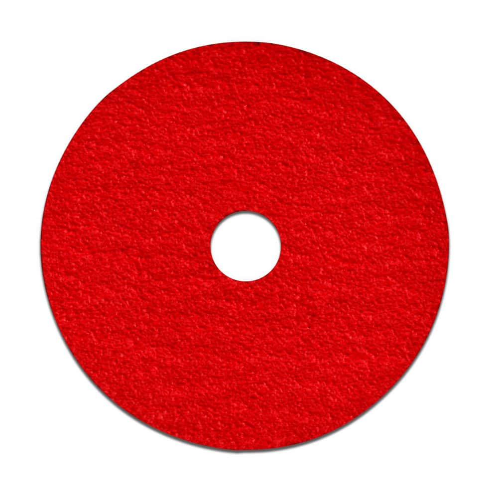 Fiber Discs; Abrasive Material: Aluminum Oxide; Grade: Coarse; Center Hole Size (Inch): 5/8; Grit: 50; Backing Material: Rubber; Maximum Rpm: 15250.000; Disc Color: Red; Disc Diameter (Decimal Inch): 4; Package Quantity: 4 Pack