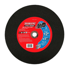 Cutoff Wheels; Wheel Type Number: Type 01/41; Wheel Diameter (Inch): 12; Wheel Thickness (Inch): 1/8; Hole Size: 1; Abrasive Material: Premium Ceramic Blend; Maximum Rpm: 6350.000; Hole Shape: Round; Wheel Color: Black