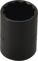 Proto - 7/8", 1/2" Drive, Standard Hand Socket - 12 Points, 1-9/16" OAL, Alloy Steel, Black Finish - Eagle Tool & Supply