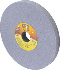 Norton - 8" Diam x 1-1/4" Hole x 3/4" Thick, J Hardness, 60 Grit Surface Grinding Wheel - Aluminum Oxide, Type 1, Medium Grade, 3,600 Max RPM, Vitrified Bond, No Recess - Eagle Tool & Supply