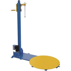 Vestil - 48 Inch Diameter, 4 to 6 Pallets per Hour, Semi Automatic, Light Duty Stretch and Pallet Wrap Machine - 4,000 Lbs. Capacity, 3 to 12 RPM, 2-3/8 Inch High - Eagle Tool & Supply