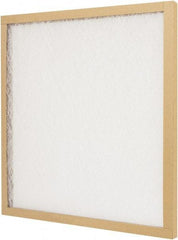 PrecisionAire - 16" Noml Height x 22" Noml Width x 1" Noml Depth, <20% Capture Efficiency, Panel Air Filter - MERV 4, Fiberglass, Integrated Chipboard Frame, 300 Max FPM, 742 CFM, For Any Unit - Eagle Tool & Supply