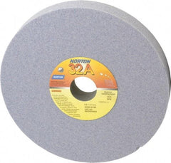 Norton - 8" Diam x 1-1/4" Hole x 1" Thick, K Hardness, 60 Grit Surface Grinding Wheel - Aluminum Oxide, Type 1, Medium Grade, 3,600 Max RPM, Vitrified Bond, No Recess - Eagle Tool & Supply