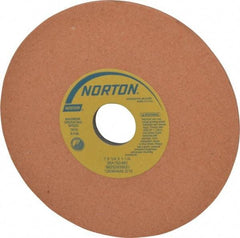Norton - 7" Diam x 1-1/4" Hole x 1/4" Thick, M Hardness, 150 Grit Surface Grinding Wheel - Aluminum Oxide, Type 1, Very Fine Grade, 3,600 Max RPM, Vitrified Bond, No Recess - Eagle Tool & Supply