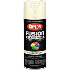 Krylon - Spray Paints Type: Acrylic Enamel Spray Paint Color: Dover White - Eagle Tool & Supply